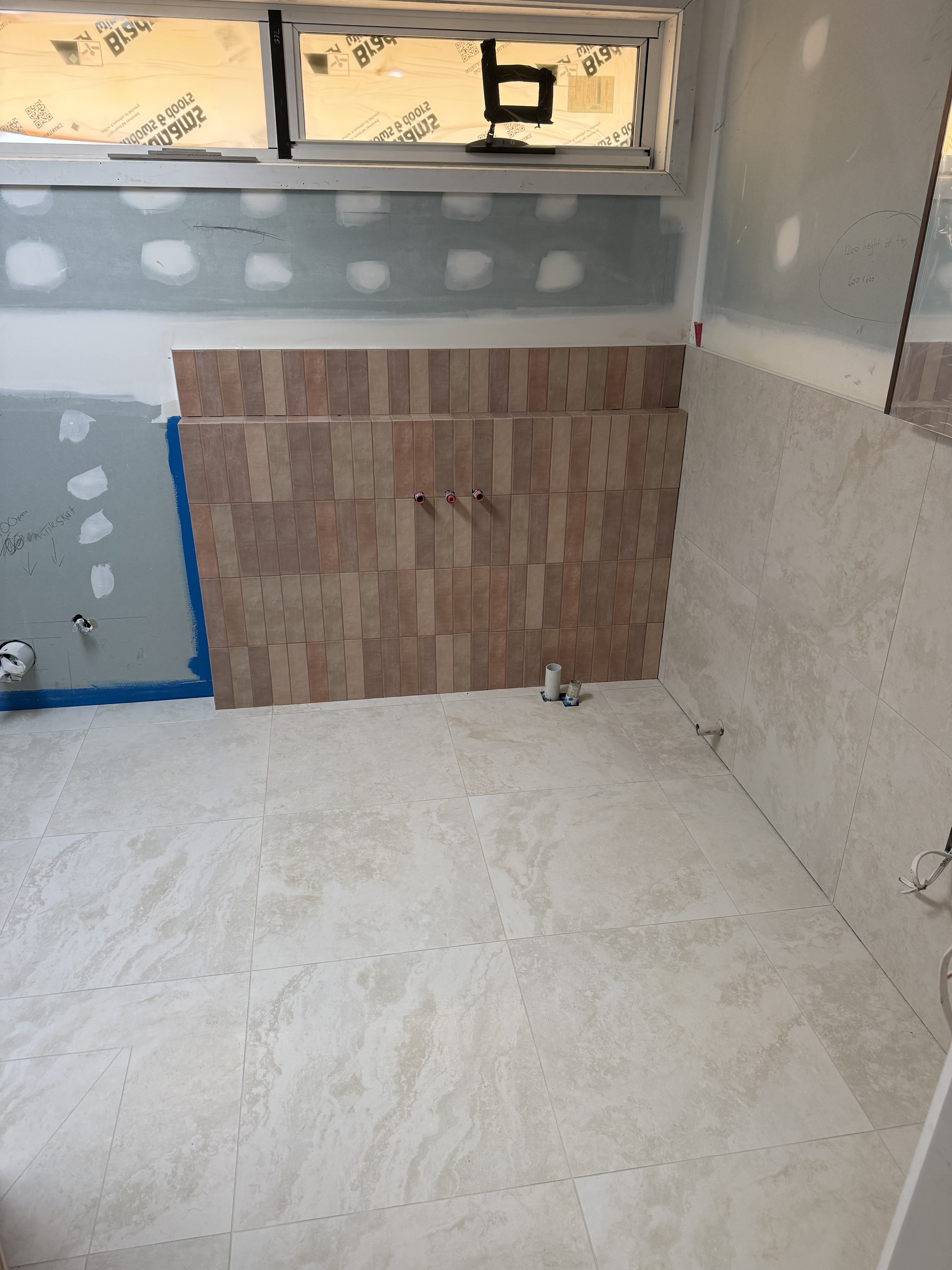 Bathroom shower tiling project in Melbourne, Victoria - gallery photo