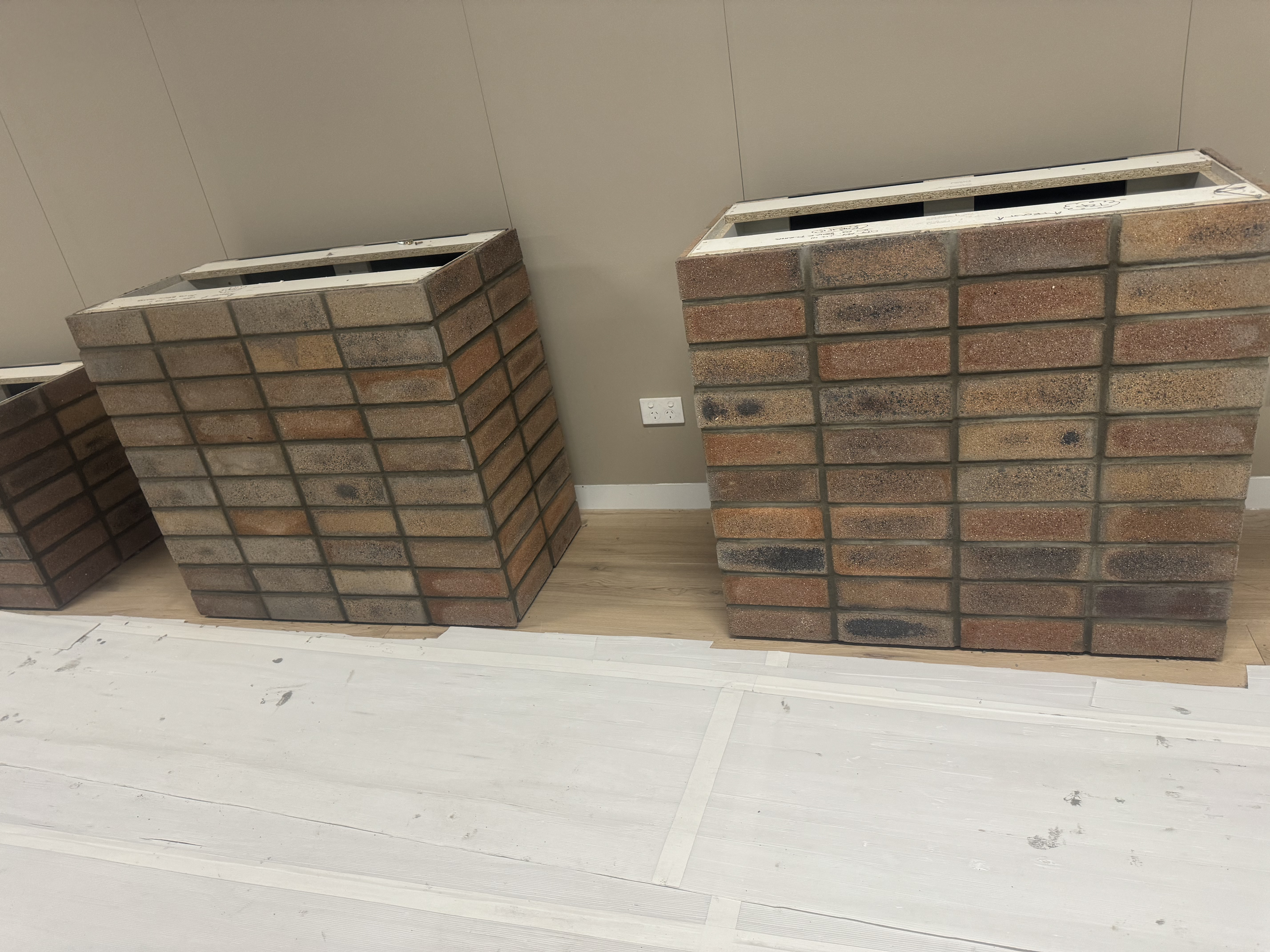Commercial brick feature tiling in Melbourne, Victoria - gallery photo