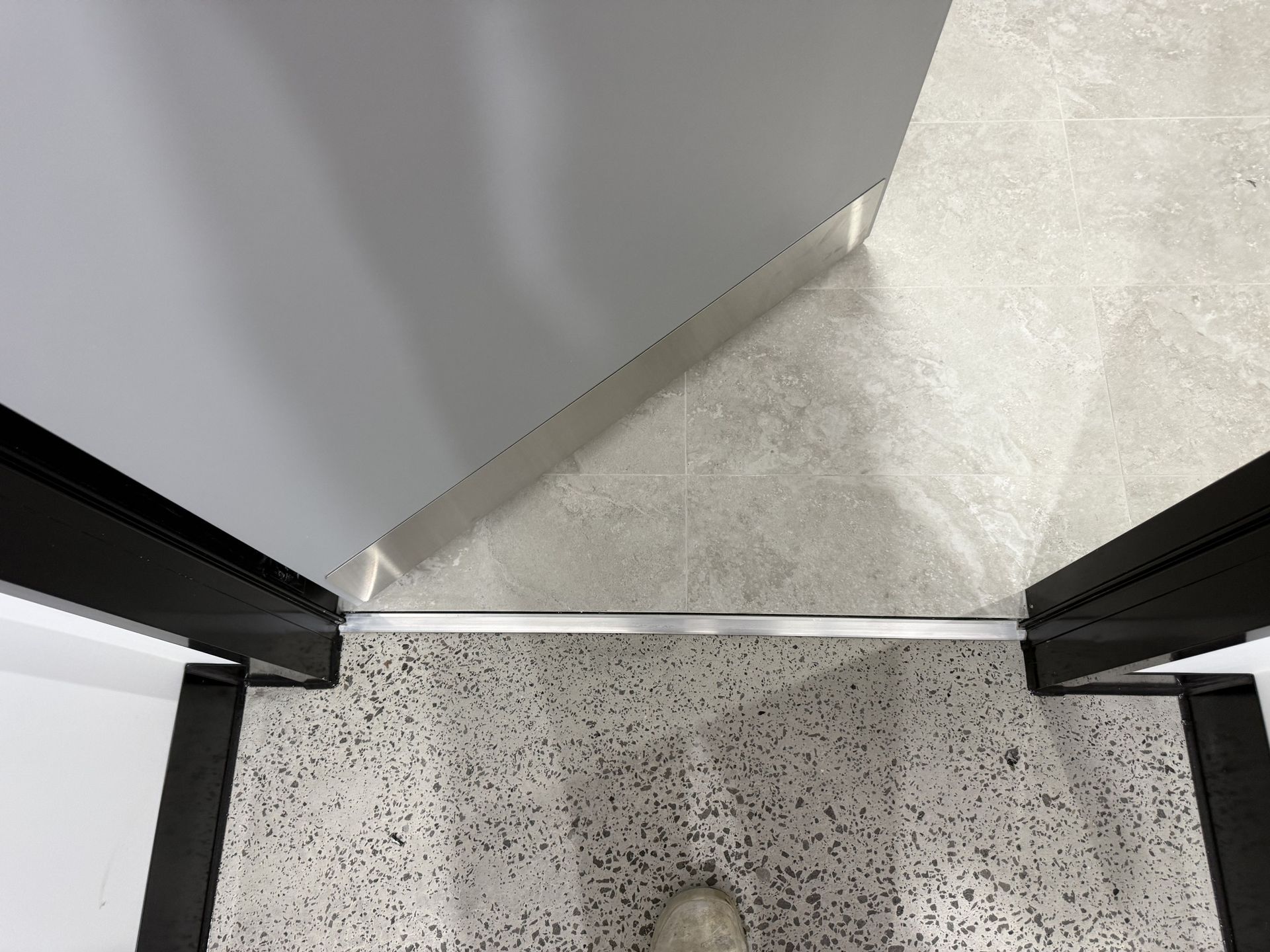 Epping Shower Drain Threshold Tiling - gallery photo
