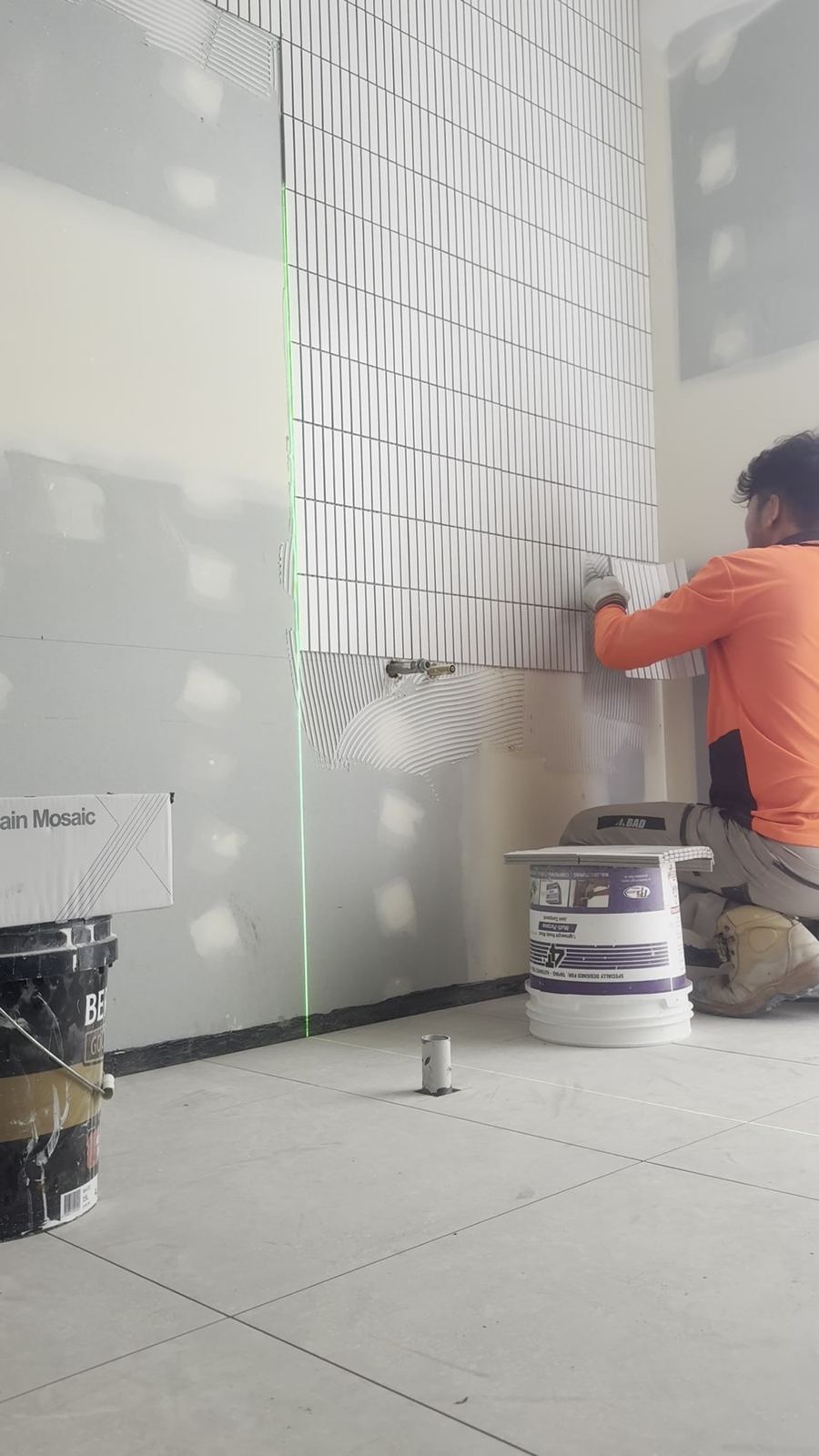 Gordon Park Finger Tile Feature Wall