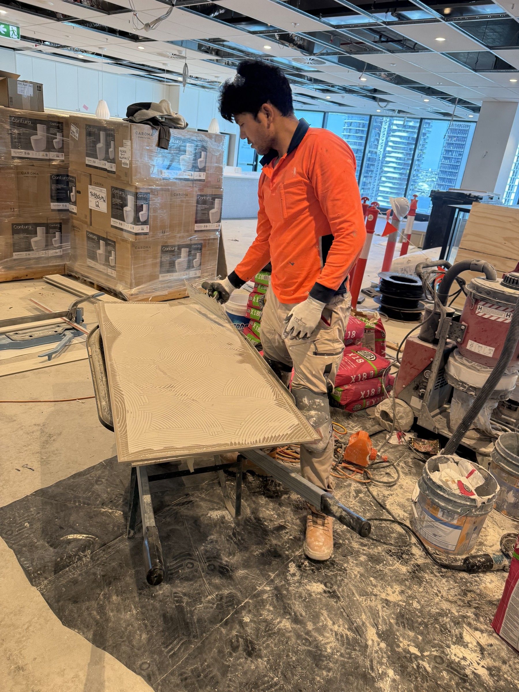 Newstead Commercial Amenities Floor Tiling