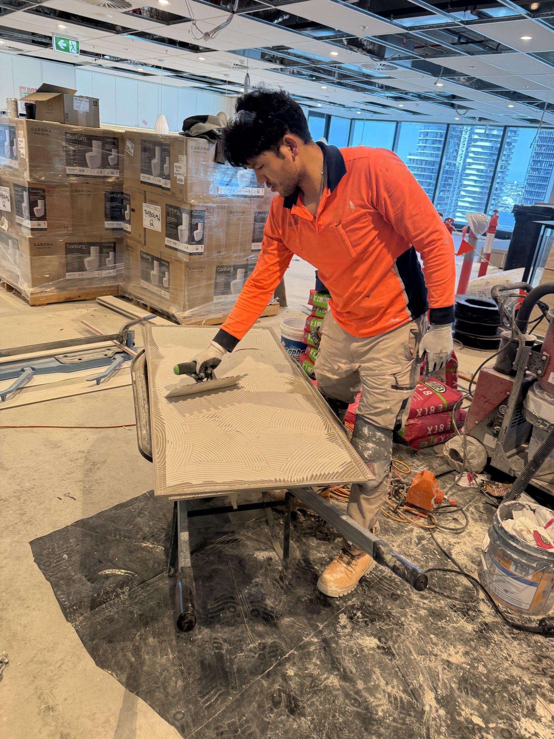 Newstead Commercial Amenities Floor Tiling - gallery photo
