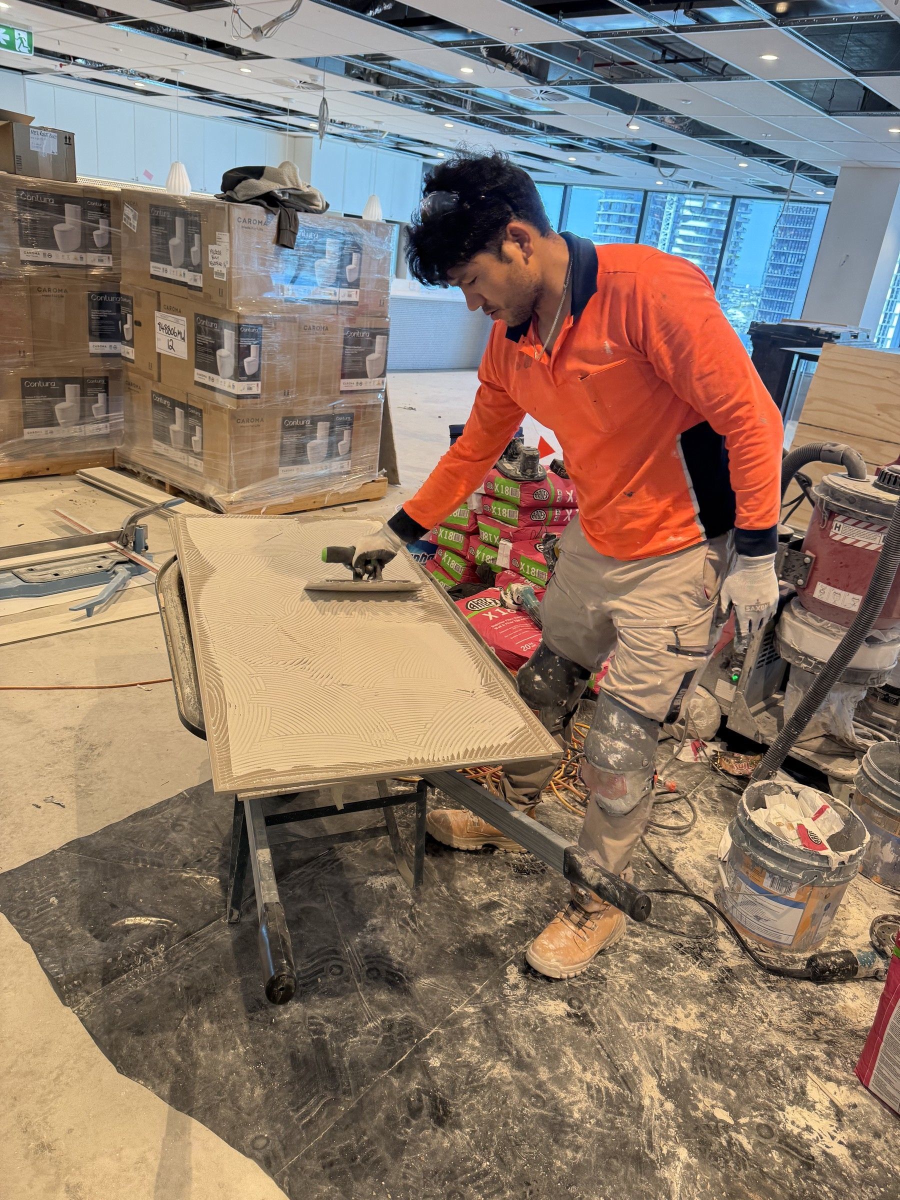Newstead Commercial Amenities Floor Tiling - gallery photo