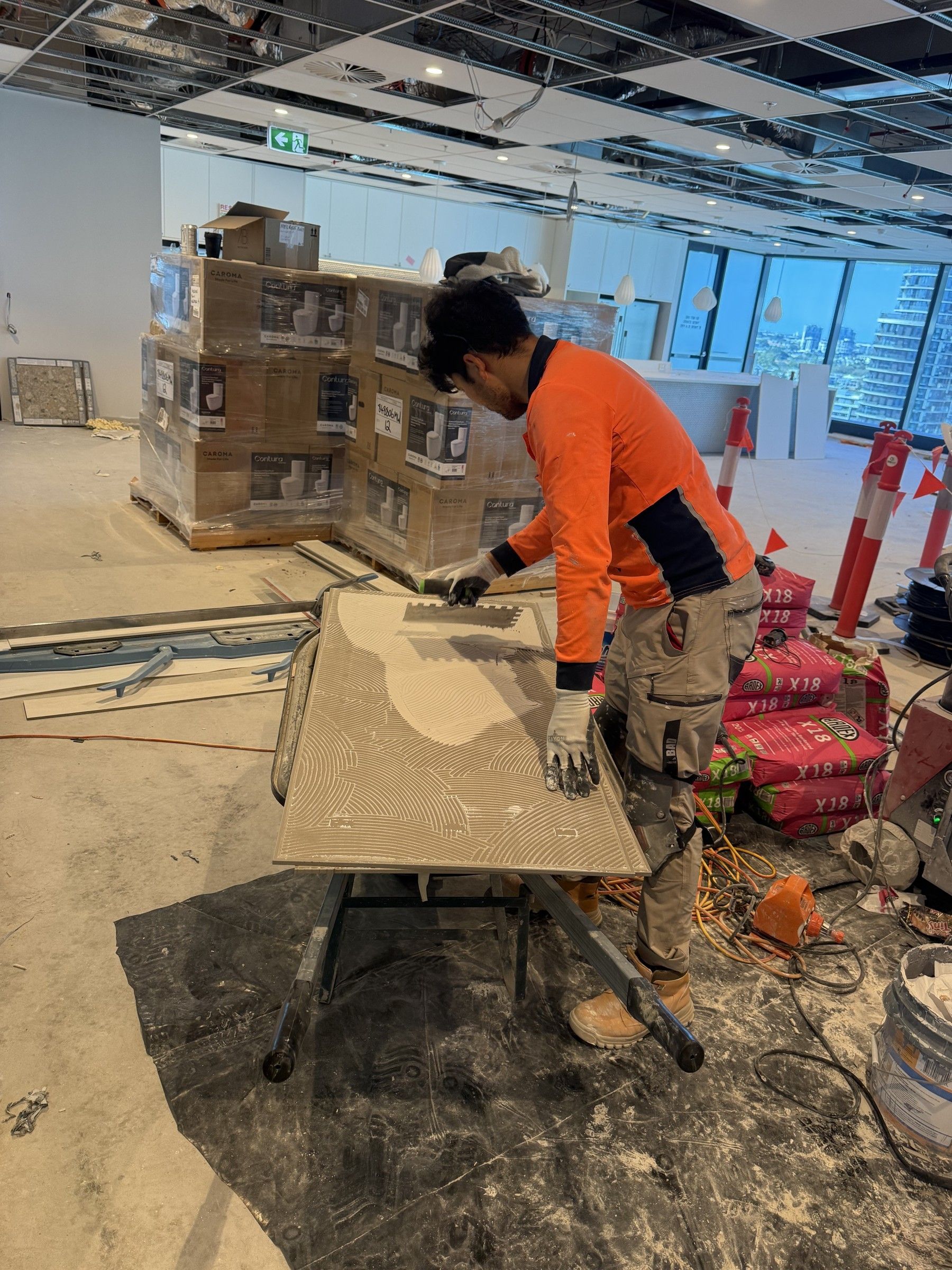 Newstead Commercial Amenities Floor Tiling - gallery photo