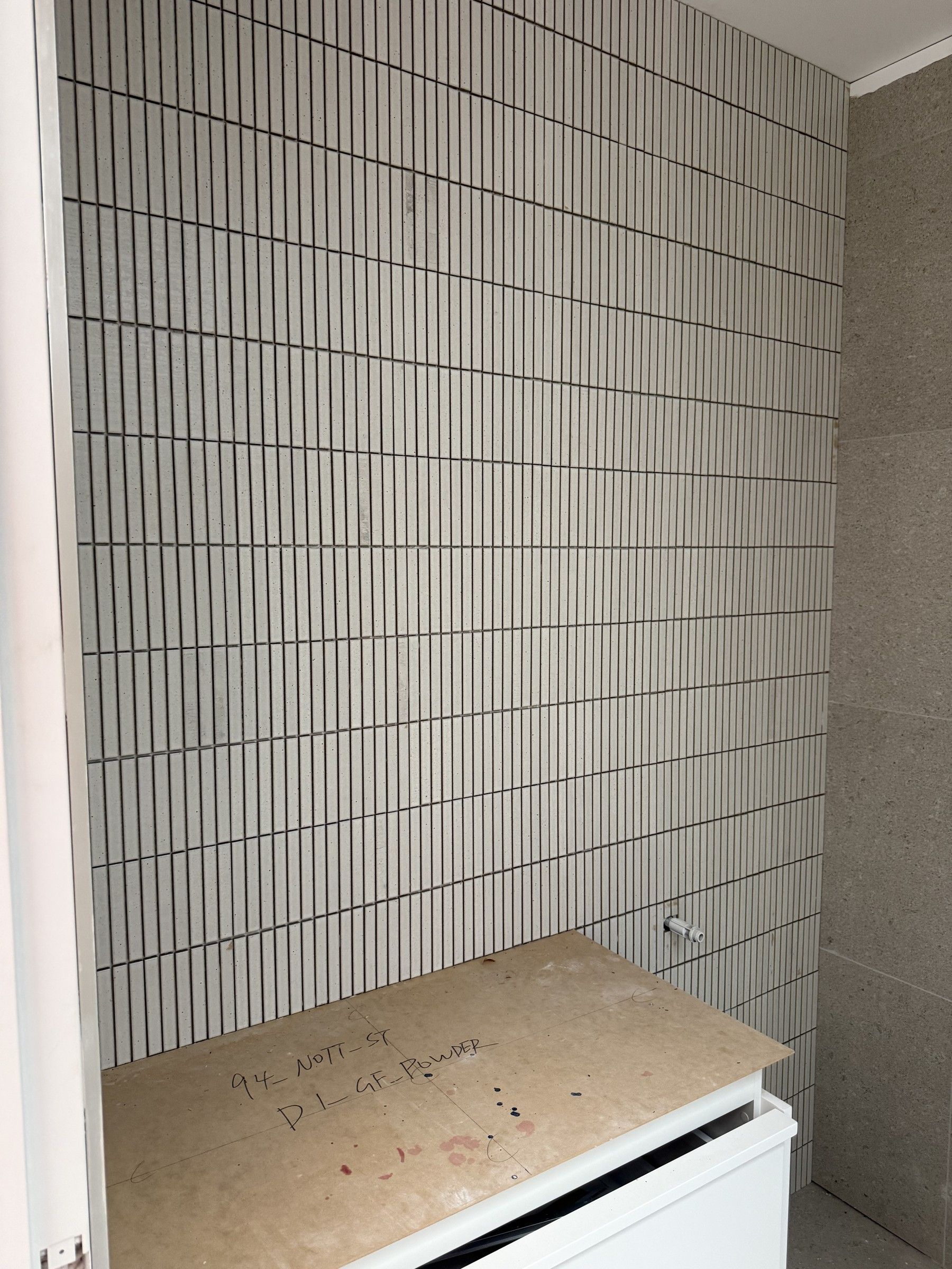 Port Melbourne Bathroom Wall Tiling - gallery photo